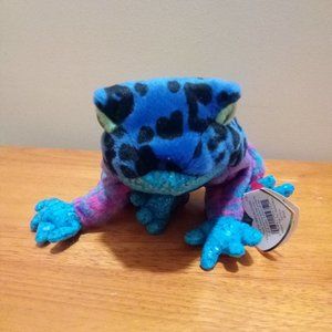 Y2K Vintage Ty Beanie Baby Frog 'Dart' w/Original Tags